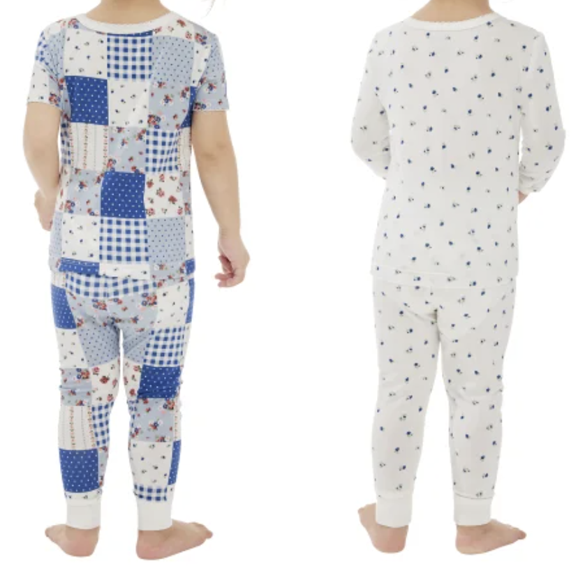 Little Me Kids' 4-piece Pajama Set - Light Blue