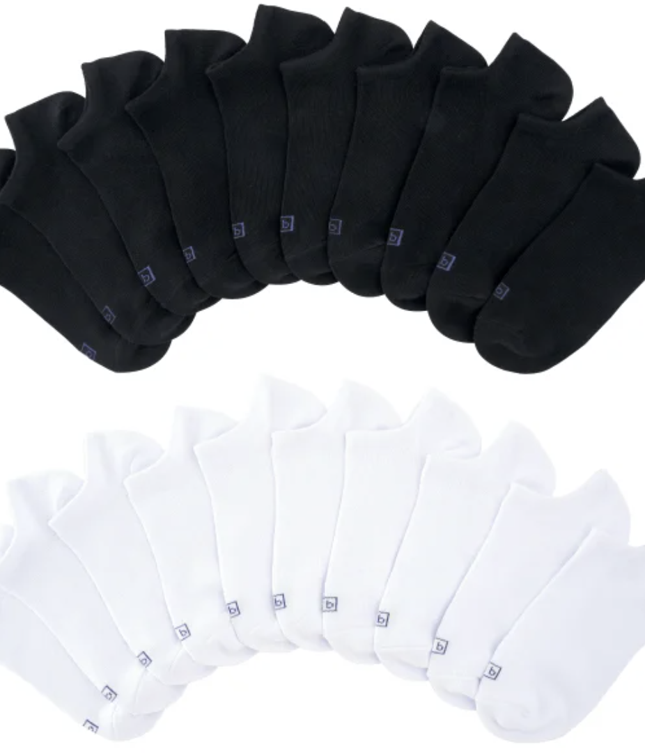 K Bell Women's No Show Sock, 20 pair