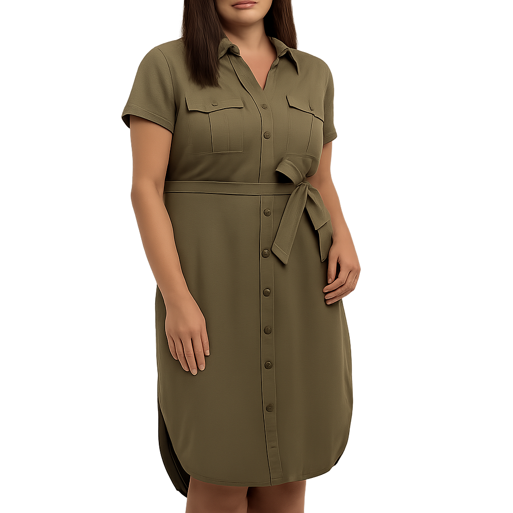 Teddi Rose Women's Tencel Shirt Dress