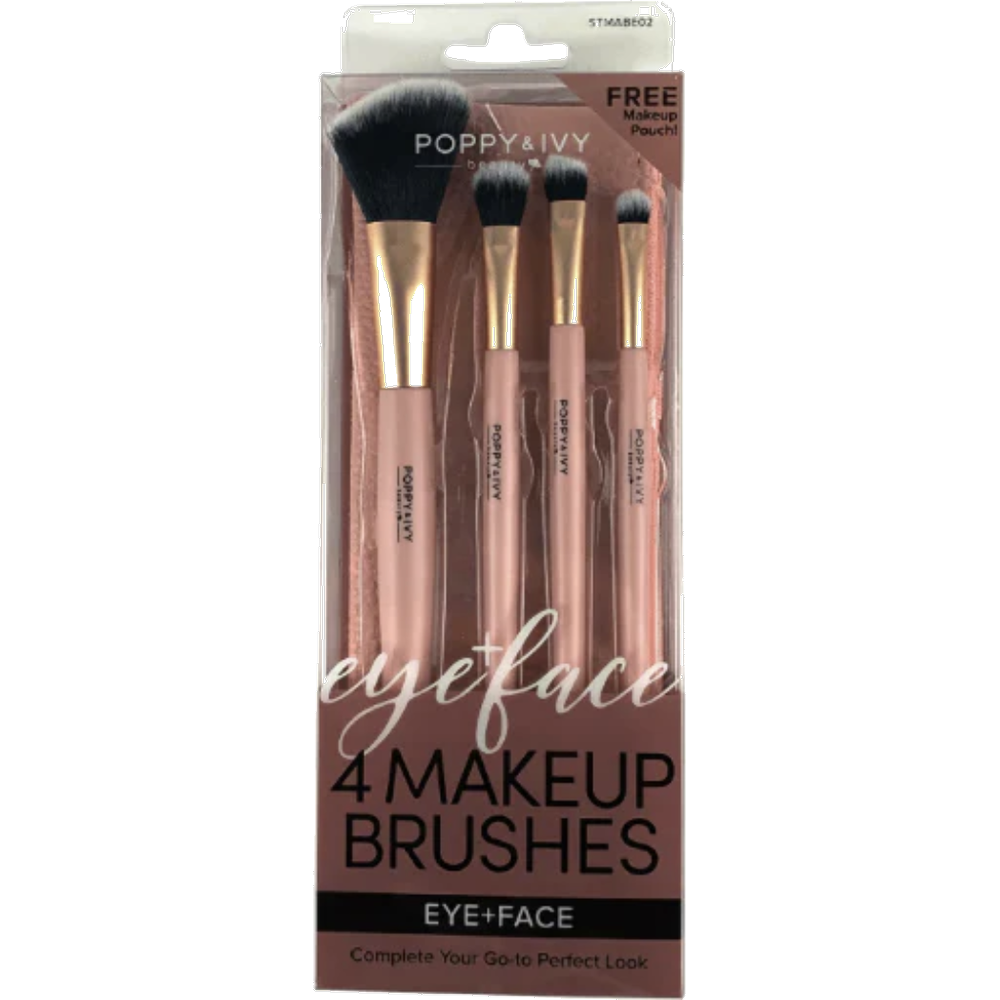 Absolute New York - MAKEUP BRUSHS x4 with FREE Poach