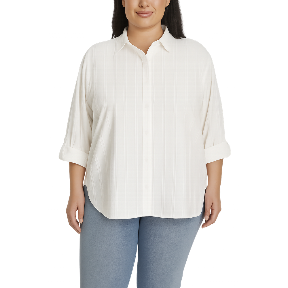 Gloria Vanderbilt Women's Amanda Shirt - Blue & White
