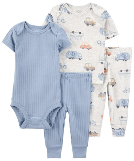 Carter's Baby 4-piece Layette Set - Blue