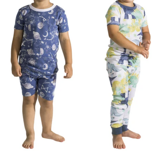Burt's Bees Kids' 4-piece Pajama Set - Blue