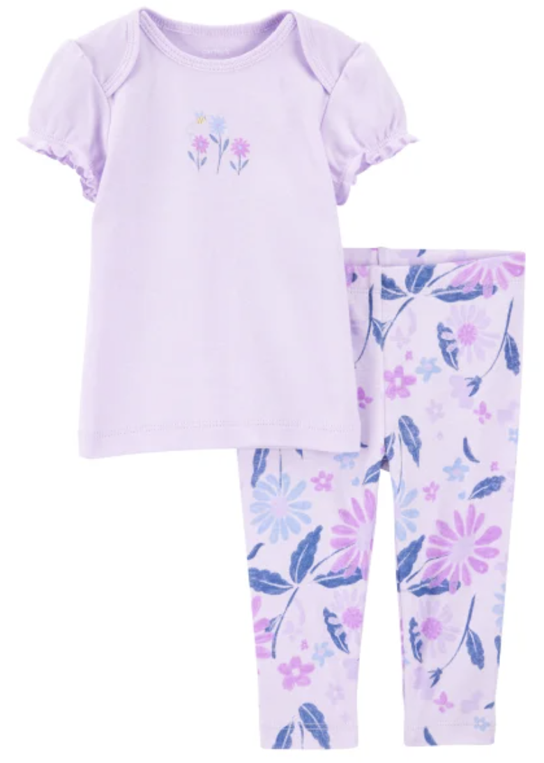 Carter's Baby 4-piece Layette Set - Purple