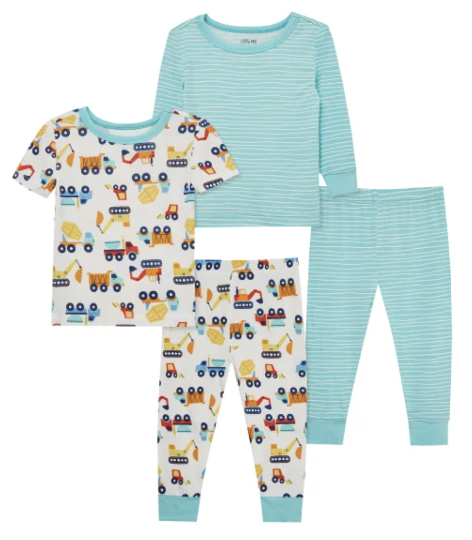 Little Me Kids' 4-piece Pajama Set - Blue
