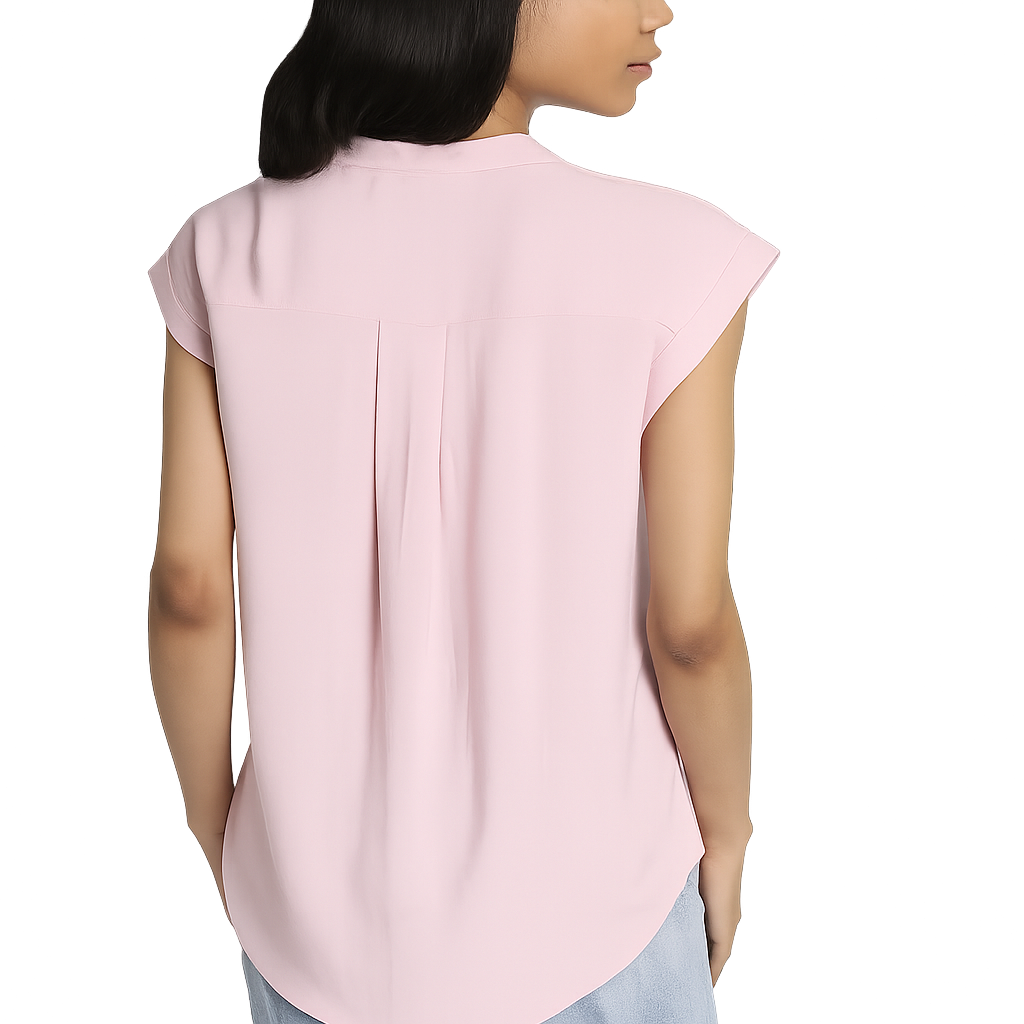 Jachs Girlfriend Women's Button Front Blouse - Pink