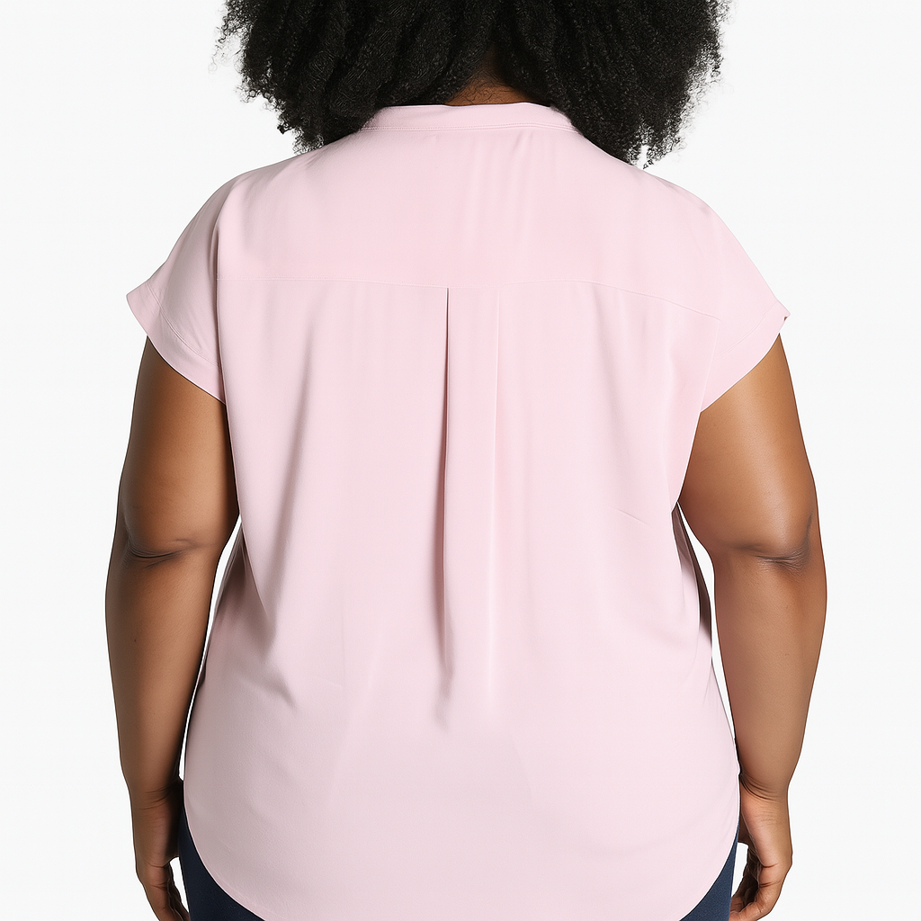 Jachs Girlfriend Women's Button Front Blouse - Pink
