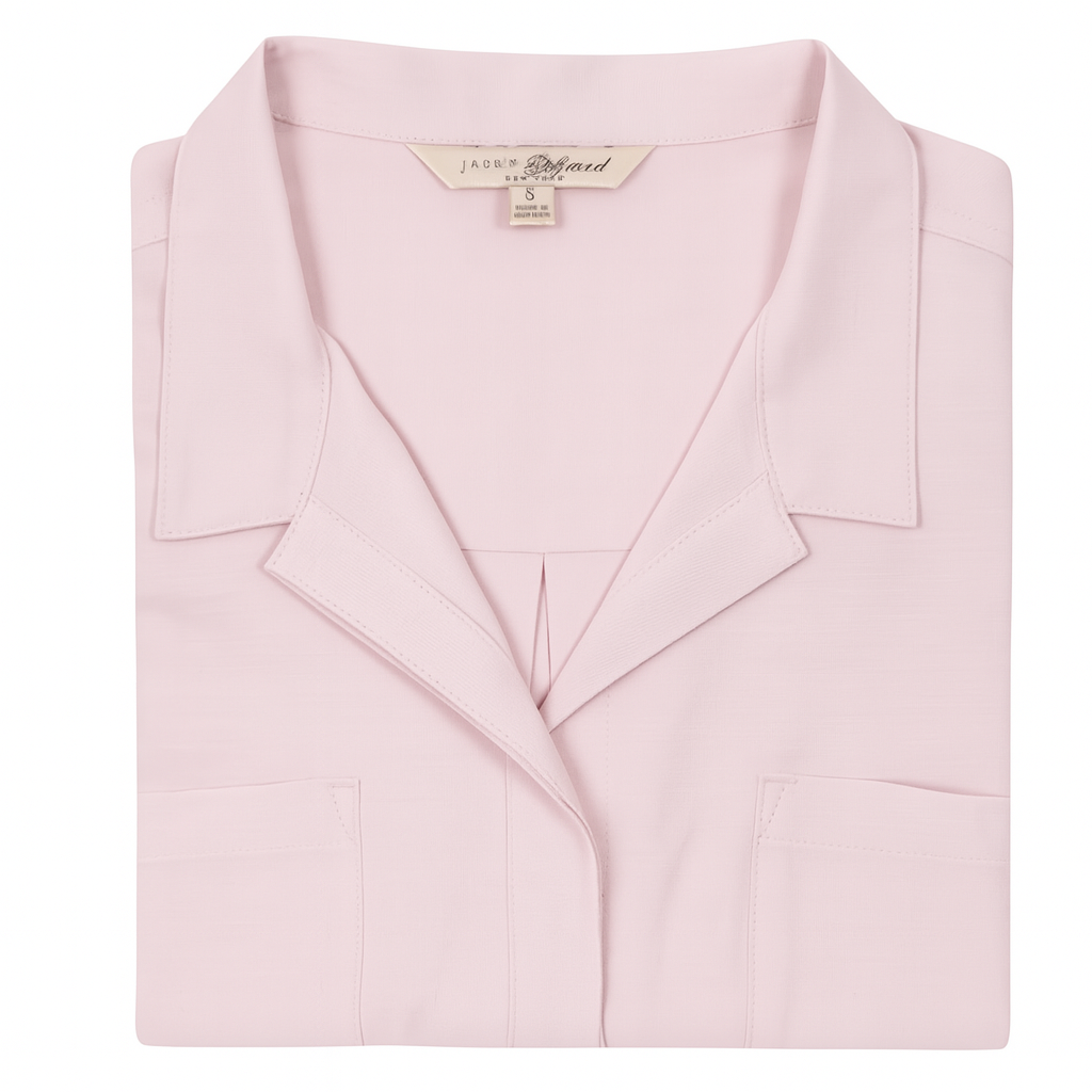 Jachs Girlfriend Women's Button Front Blouse - Pink
