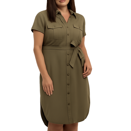 Teddi Rose Women's Tencel Shirt Dress