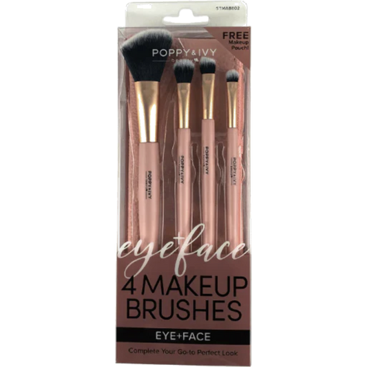 Absolute New York - MAKEUP BRUSHS x4 with FREE Poach